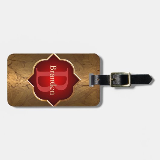 Klassiek Monogram Bagagelabel (Voorkant horizontaal)