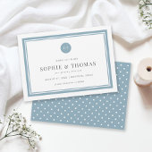 Klassiek monogram bewerkbare kleur opslaan Datum Kaart