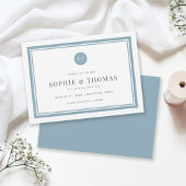 Klassiek monogram bewerkbare kleur opslaan Datum Kaart