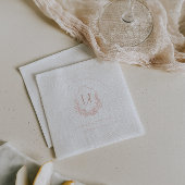 Klassiek Monogram | Bloemrijke Boho Bruiloft Folie Servetten