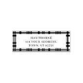 Klassiek monogram Eenvoudig retouradres Naam afges Zelfinktende Stempel (Design)