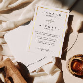 Klassiek monogram elegante bruiloft uitnodiging