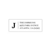 Klassiek Monogram Envelop Retouradres Stempel (Design)