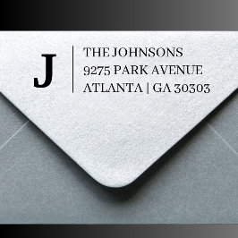 Klassiek Monogram Envelop Retouradres Stempel