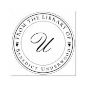 Klassiek Monogram Ex Libris Zelfinktkussen voor Bo Zelfinktende Stempel (Design)