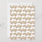 Klassiek Monogram Gold Crest repetitie diner Kaart (Achterkant)