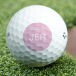 Klassiek monogram Initiaal sport Golfer roze Golfballen<br><div class="desc">Aangepaste monogrammed golfballen zullen bewijzen dat je dat gat in één hebt. Kies tussen een indrukwekkende selectie van Wilson Ultra 500 Distance, Callaway Golf Warbird of Bridgestone e6 Golf Balls. Koop ons geïntegreerde collectie van het coördineren van kleuren en golfaccessoires. De persoonlijke monogrammed initialen van de douane worden toegevoegd aan...</div>
