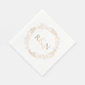 Klassiek monogram Laurel Garland Servet (Hoek)