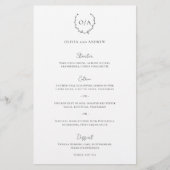 Klassiek monogram met schaarste en legant bruiloft (Voorkant)