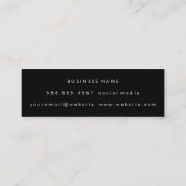 Klassiek Monogram Oranje met Arc-tekst Mini Visitekaartje (Achterkant)