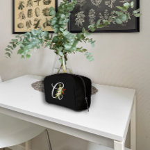 Klassiek monogram rode witte bloem moeder cadeau