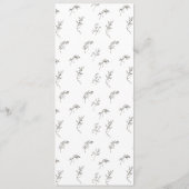 klassiek monogram romantisch Onze bruiloft Menu (Achterkant)