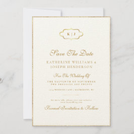 KLASSIEK MONOGRAM ROMANTISCHE KALLIGRAFIE BEWAAR D KAART