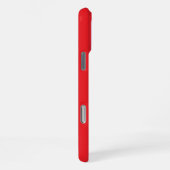 Klassiek monogram roze rood iPhone hoesje (Rechterkant)