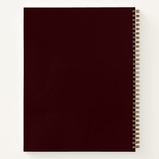 Klassiek monogram schets kunst Notitieboek cadeau (Achterkant)