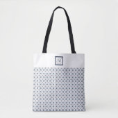 Klassiek monogram sneeuwvlok tote bag (Voorkant)