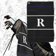 Klassiek monogram stijlvol cadeau voor golfer