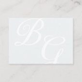 Klassiek monogram top GERESERVEERD teken Plaatskaartje (Achterkant)