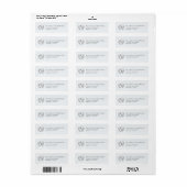 Klassiek Monogram Trouw Crest Retouradres Etiket (Full Sheet)