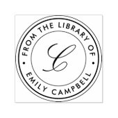 Klassiek monogram uit de bibliotheek van ex-libris  zelfinktende stempel (Design)
