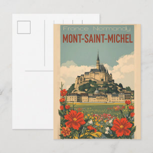 Klassiek Mont-Saint-Michel Frankrijk Normandië cad Briefkaart
