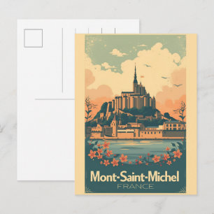 Klassiek Mont-Saint-Michel Frankrijk Normandië cad Briefkaart