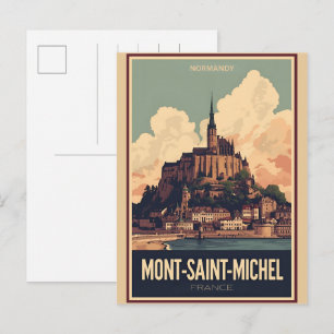 Klassiek Mont-Saint-Michel Frankrijk Normandië cad Briefkaart