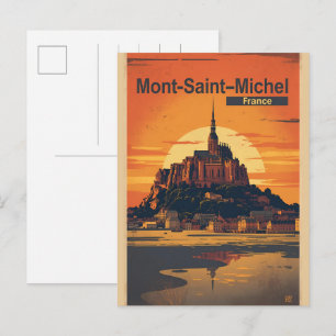 Klassiek Mont-Saint-Michel Frankrijk Normandië cad Briefkaart