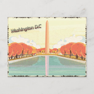 Klassiek monument van Washington D.C. Briefkaart