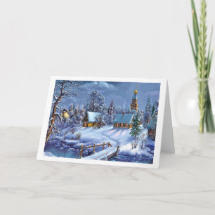 Klassiek, mooi kerstcadeautje afbeelding feestdagen kaart