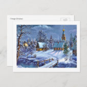 Klassiek, mooi kerstcadeautje afbeelding feestdagenkaart (Voorkant / Achterkant)