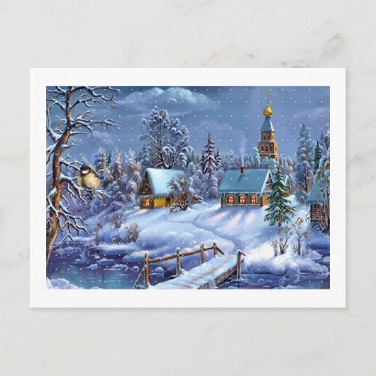 Klassiek, mooi kerstcadeautje afbeelding feestdagenkaart (Voorkant)