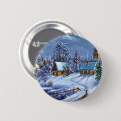 Klassiek, mooi kerstcadeautje afbeelding ronde button 5,7 cm (Voorkant /achterkant)