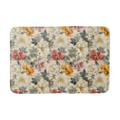 Klassiek mooi Noors waterverf retro floral Badmat (Voorkant)