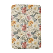 Klassiek mooi Noors waterverf retro floral Badmat (Voorkant Verticaal)