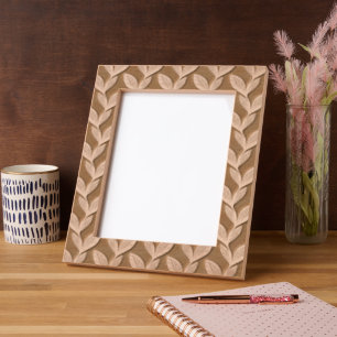 Klassiek mooie elegante bladpatroon bloem gegraveerde lijstjes