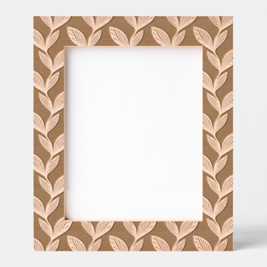 Klassiek mooie elegante bladpatroon bloem gegraveerde lijstjes (Voorkant)