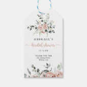 Klassiek mosterd roze roze Vrijgezellenfeest Cadeaulabel (Voorkant)