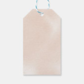 Klassiek mosterd roze roze Vrijgezellenfeest Cadeaulabel (Achterkant)