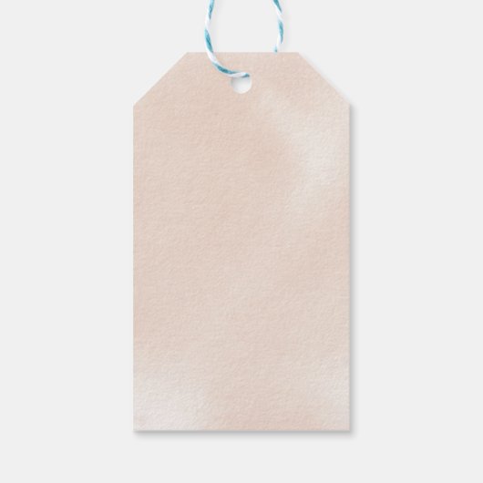 Klassiek mosterd roze roze Vrijgezellenfeest Cadeaulabel (Achterkant)