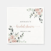 Klassiek mosterd roze roze Vrijgezellenfeest Servet (Voorkant)