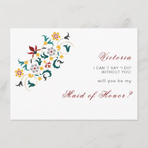 Klassiek motief bruiloft met vintage geometrie menu