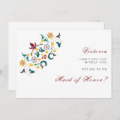 Klassiek motief bruiloft met vintage geometrie menu (Voorkant / Achterkant)