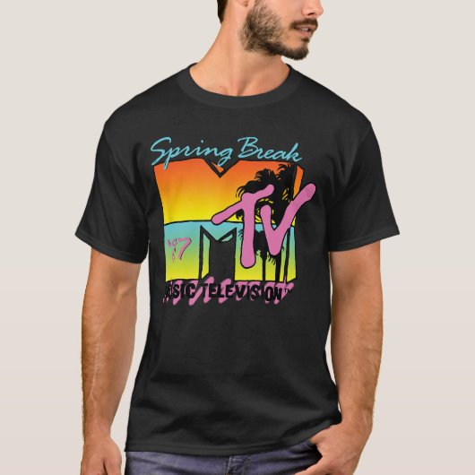 Klassiek MTV Logo Spring Break 87 T-shirt (Voorkant)