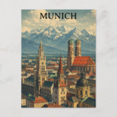 Klassiek München Duitsland Skyline View Reis Briefkaart (Voorkant)