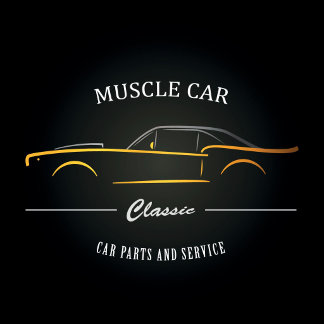 Klassiek Muscle Car Vooraanzicht Vintage Ontwerp T-shirt