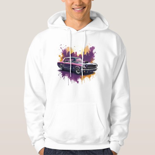 Klassiek Mustang Spierauto T-shirt (Voorkant)