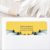 Klassiek Mustard Yellow Rustisch Boerderij Geaccep Etiket (Insitu)