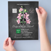 Klassiek muziekfestival Chalkboard Flyer (Hand)