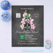 Klassiek muziekfestival Chalkboard Flyer (Enkel)